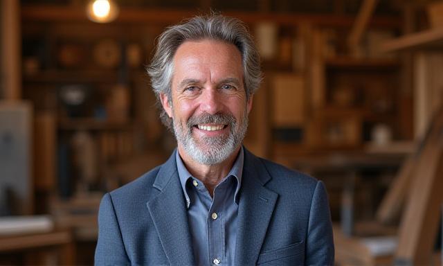 Porträt von Meister Franz Huber, Gründer von Till Eulenspiegel Holz.